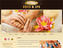 Tablet Screenshot of glamournailspasantaclarita.com